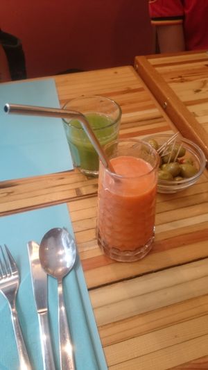 Juices at Le Petit Pressoir in Liege