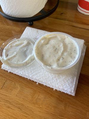 Vegan ranch very yummy addition   at Pizza Classics in San Antonio