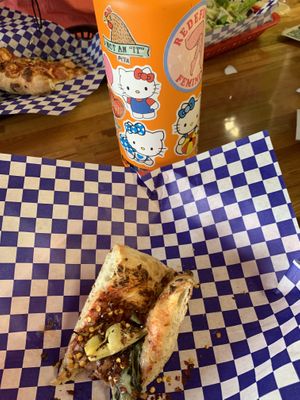 Red pepper come in individual packaging so you don’t have to worry  at Pizza Classics in San Antonio