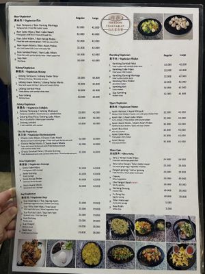 Menu page 2  at Freedom Vegetarian 自在素食餐 in Batam