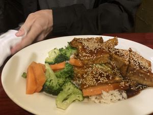 Teriyaki tofu  at Fresh Side in Amherst