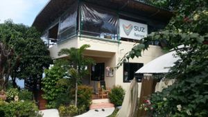 outside at SUZ Retreat in Koh Phangan