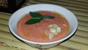 gazpacho soup at SUZ Retreat in Koh Phangan