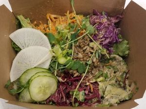 Lentil Loaf Salad at Kupfert & Kim - Brookfield Place in Toronto