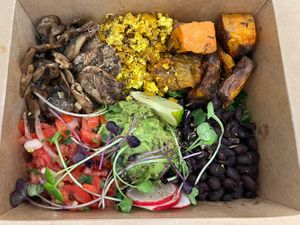 Breakfast bowl. Really good!   at Kupfert & Kim - Brookfield Place in Toronto