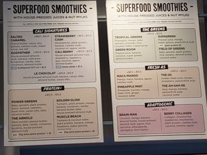 All bowls are vegan unless noted at Cali Press in Bondi Beach