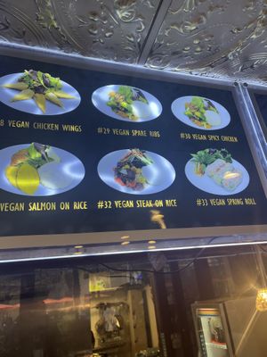 Vegan menu  at Nibi Pho Bistro in Commerce