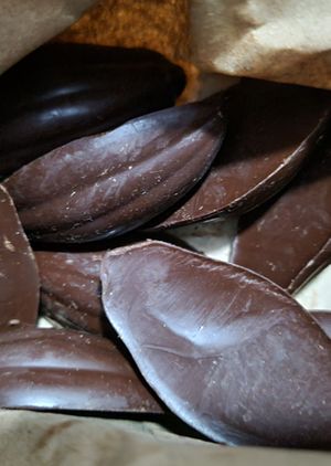 Ended up getting the smallest serving of pure dark chocolate which was still 3500 colones (over 5$) at Chocolate Fusion Cafe in La Fortuna