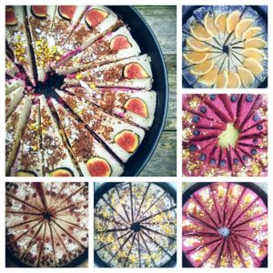 Raw vegan cakes  at VegeFreque   in Koh Phangan