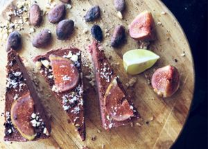 Raw vegan while fruits cheesecake at VegeFreque   in Koh Phangan