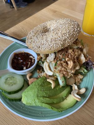 Bali bagel   at Bagels & Beans - Schouwburgplein in Rotterdam