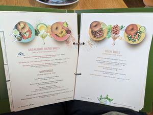 Pretty menu at Bagels & Beans - Schouwburgplein in Rotterdam
