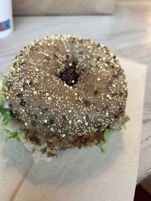 Bali Bagel Volkoren 8,75€
  at Bagels & Beans - Schouwburgplein in Rotterdam