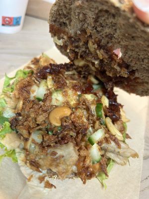 Bali Bagel Volkoren 8,75€  at Bagels & Beans - Schouwburgplein in Rotterdam