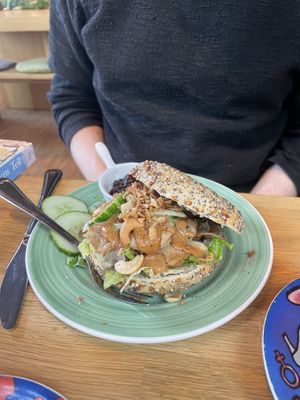 Bali bagel  at Bagels & Beans - Schouwburgplein in Rotterdam