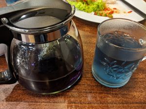 Blue tea at De Loving Heart in 