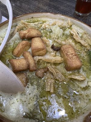 Green curry yummy  #Veganuary at Vege Restoran 素食館 in Batam