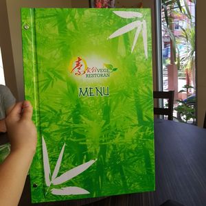 Menu at Vege Restoran 素食館 in Batam