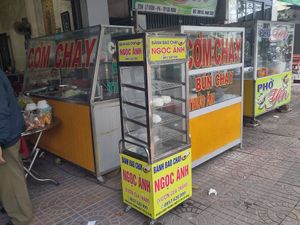 cơm chay is vegetarian rice in Vietnamese and also the main dish of the restaurant at Huyen Trang in Ca Mau