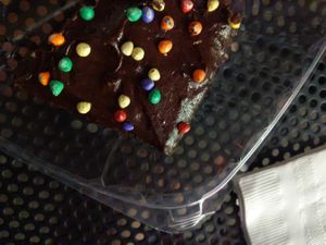 Cosmic brownie at Vegan Treats Bakery in Bethlehem