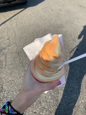 Peach and vanilla in the summer so refreshing at Vegan Treats Bakery in Bethlehem