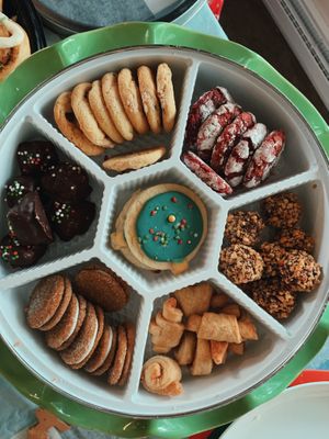 mixed cookie platter at Vegan Treats Bakery in Bethlehem