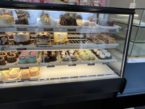 Cake displays   at Vegan Treats Bakery in Bethlehem