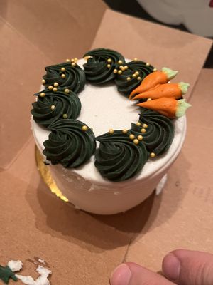 Carrot cardamom cake  at Vegan Treats Bakery in Bethlehem