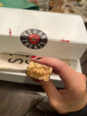 Enjoying Our BetterFinger 😛💖🍫  at Vegan Treats Bakery in Bethlehem