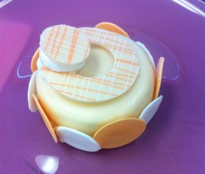 Orange cake at Vegan Treats Bakery in Bethlehem