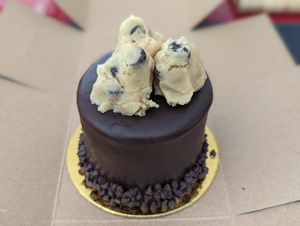 Cookie dough cake at Vegan Treats Bakery in Bethlehem