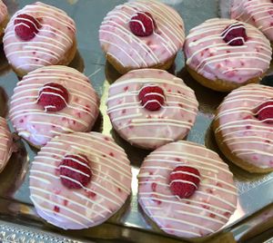 Raspberry Donuts at Vegan Treats Bakery in Bethlehem