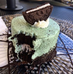 Mint Cookies & Creme Cake at Vegan Treats Bakery in Bethlehem
