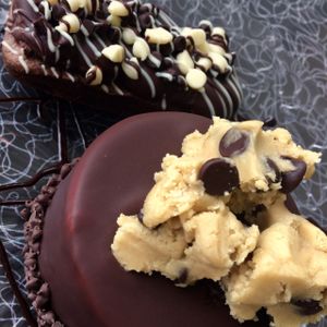 Belgian Cookie Dough Cake and Fudge Brownie at Vegan Treats Bakery in Bethlehem