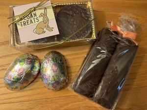 Easter delights 🤍🌱  at Vegan Treats Bakery in Bethlehem
