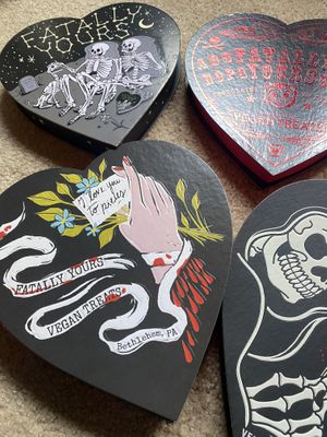 Fatally Yours - Valentine Chocolate Box Collection 😋  at Vegan Treats Bakery in Bethlehem