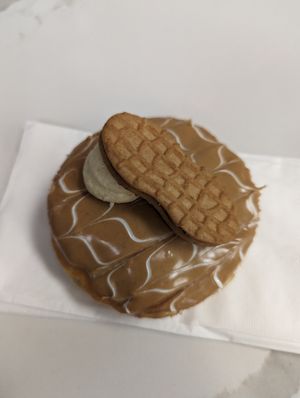 Fluffernutter donut at Vegan Treats Bakery in Bethlehem