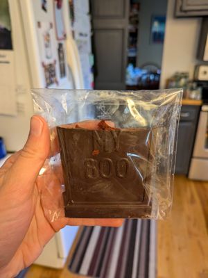 My book red velvet cake chocolate at Vegan Treats Bakery in Bethlehem