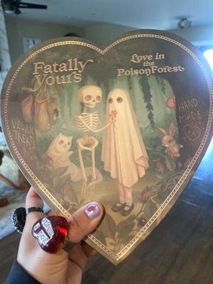 Forever in Love with the Fatally Yours Vegan Chocolates💕  at Vegan Treats Bakery in Bethlehem