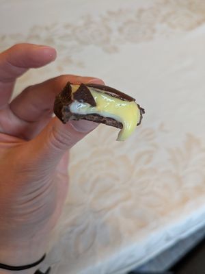 Creme egg at Vegan Treats Bakery in Bethlehem