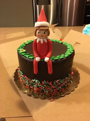 Death by Chocolate Christmas cake at Vegan Treats Bakery in Bethlehem