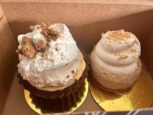 Pumpkin Pie and Churro Cheesecake at Vegan Treats Bakery in Bethlehem