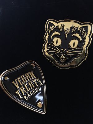 Now offering pins too  at Vegan Treats Bakery in Bethlehem