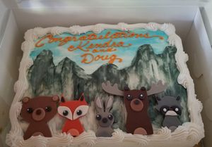 custom baby shower cake at Vegan Treats Bakery in Bethlehem