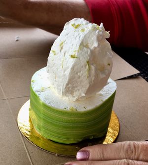 Key lime Cheesecake at Vegan Treats Bakery in Bethlehem