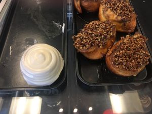 Walnut cinnamon roll  at Vegan Treats Bakery in Bethlehem