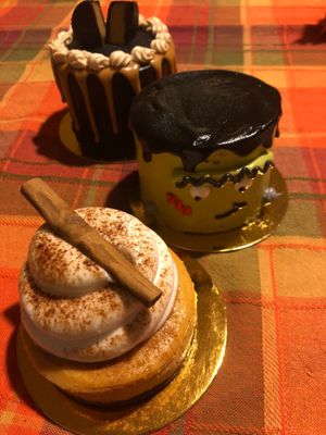 Pumpkin Cheesecake, Cookie Crunch, Peanut Butter Tandy at Vegan Treats Bakery in Bethlehem