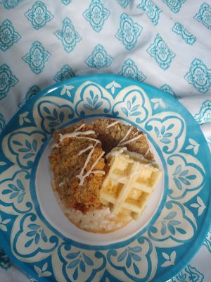 Vegan Chicken and Waffles Donut at Vegan Treats Bakery in Bethlehem