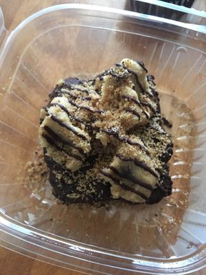 Salted cookie dough brownie  at Vegan Treats Bakery in Bethlehem
