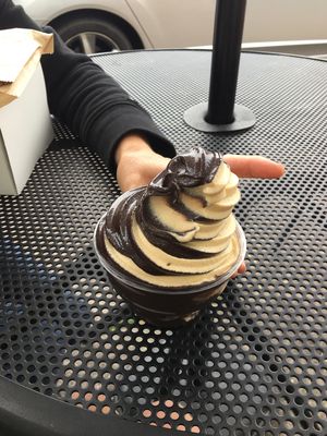 Brownie batter and speculoos  at Vegan Treats Bakery in Bethlehem